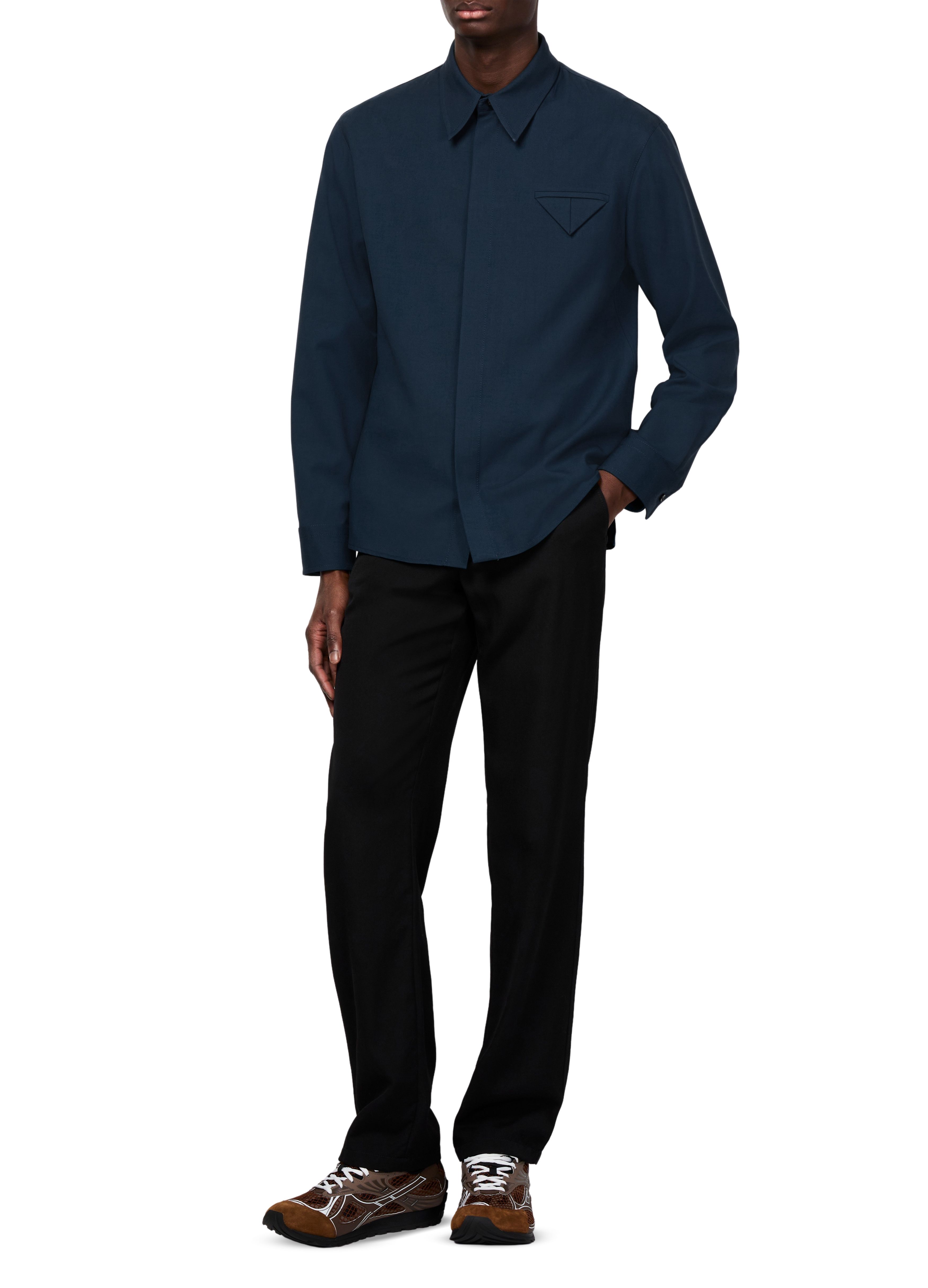 Wool broadcloth shirt thumbnail 6