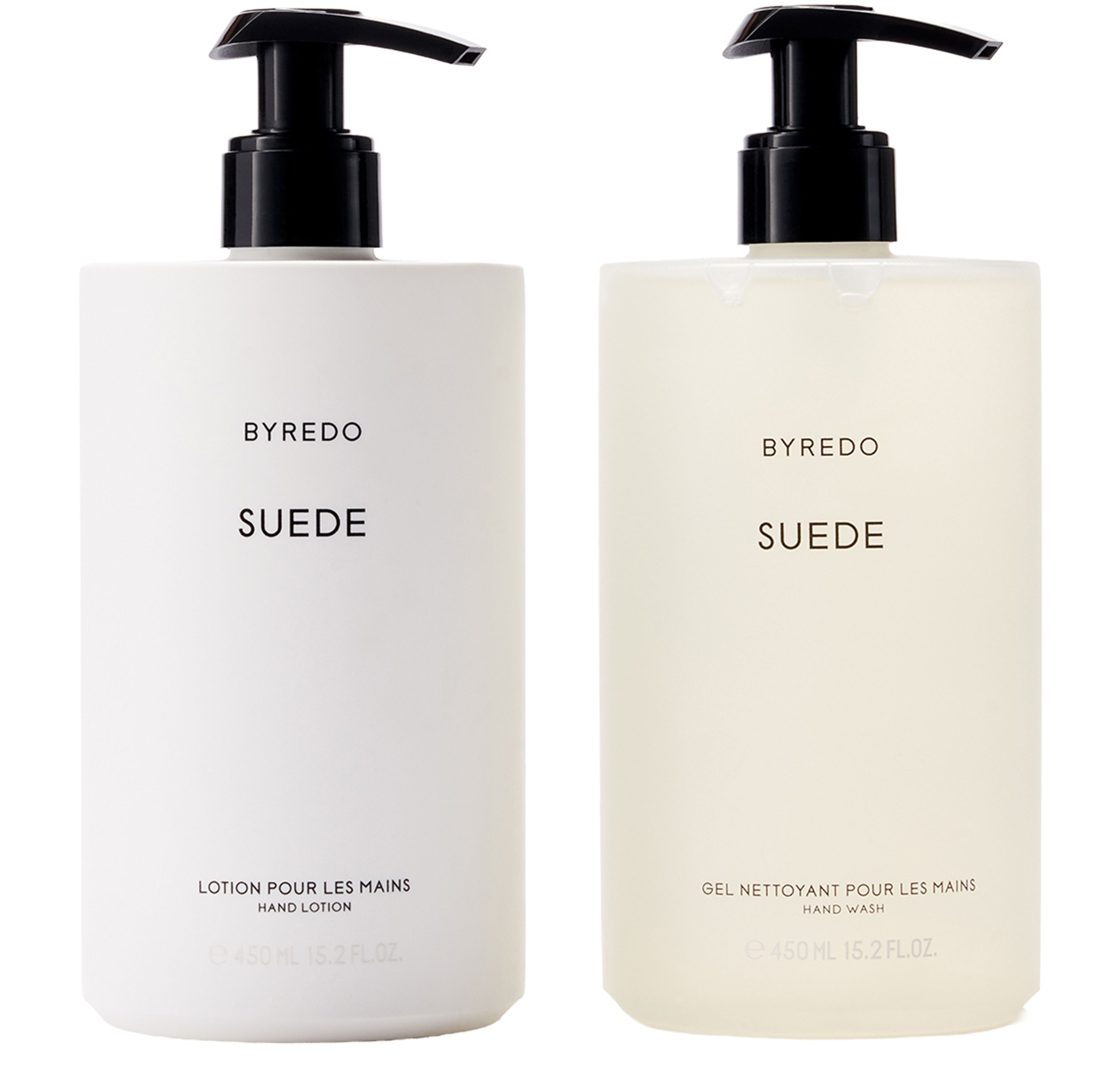 Suede hand wash and lotion set