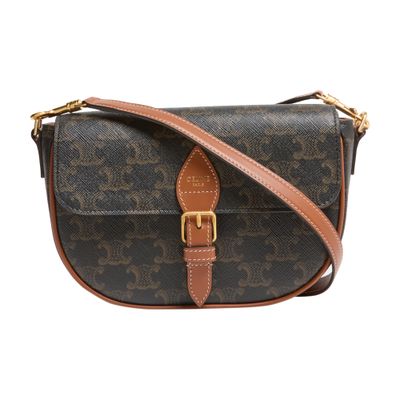☆関税込☆CELINE★Clara Bag in Triomphe Canvas Calfskin★ Women's Clara bag in Triomphe canvas and calfskin | CELINE | 24S
