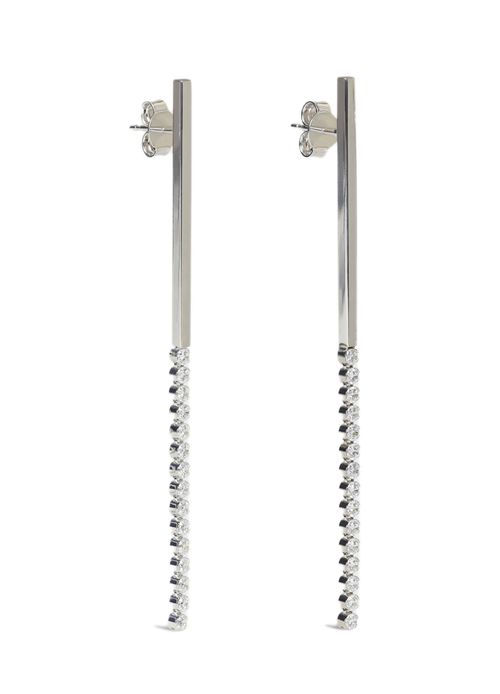 CELINE Edwige brass earrings