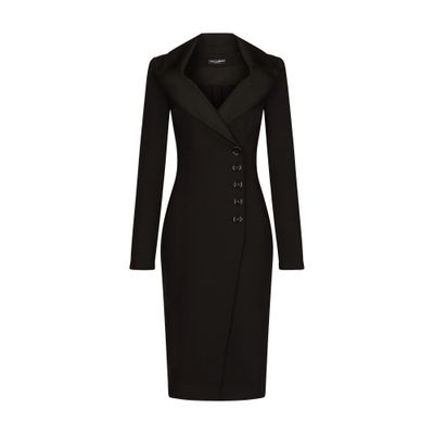 【送料&関税込】Dolce & Gabbana Jersey Milano Rib Calf-l Women's Jersey Milano rib calf-length dress | DOLCE