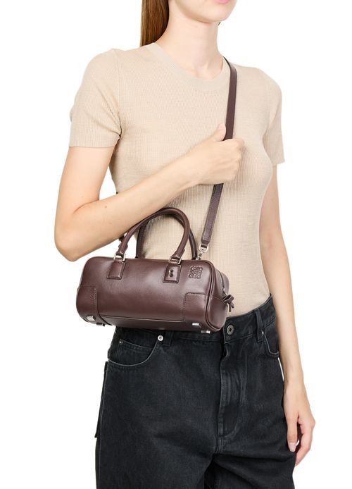 LOEWE Sac Amazona 23 Cropped en cuir de veau brillant