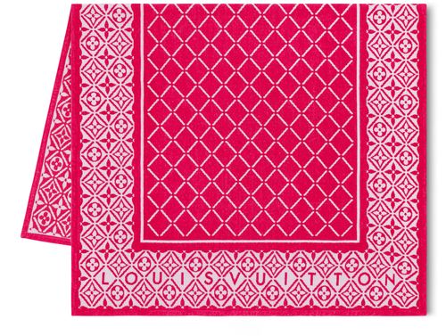 LOUIS VUITTON Monogram Flower Tile Beach Towel
