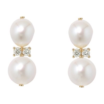Completedworks Bead Earrings In White