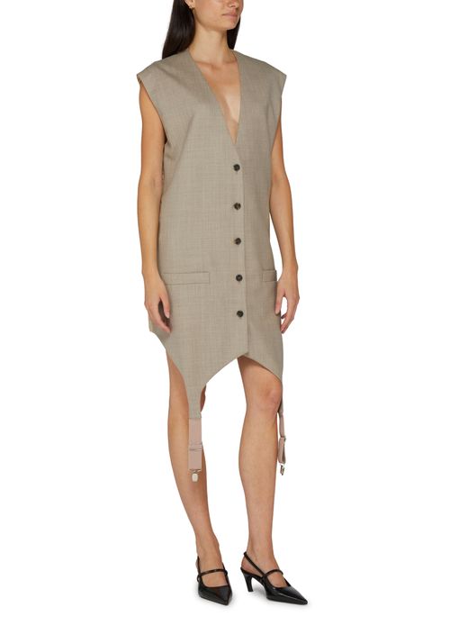 MOSCHINO Wool midi dress