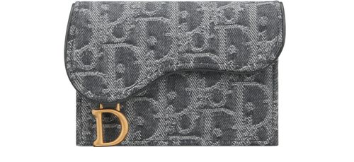 DIOR Saddle Bloom Card Holder