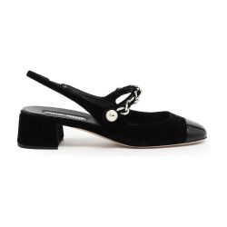 ヴェロア スリングバックパンプス レディース | MIU MIU | 24S