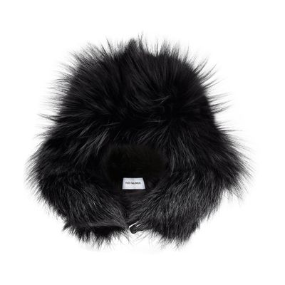 Wool and fox fur chapka