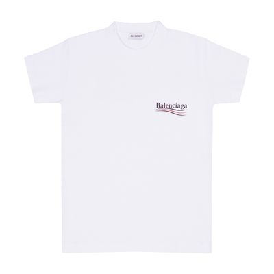 Balenciaga Women's Political Campaign T-shirt Small Fit In White Black