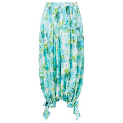 Chloé Wide Printed Pants In Multi