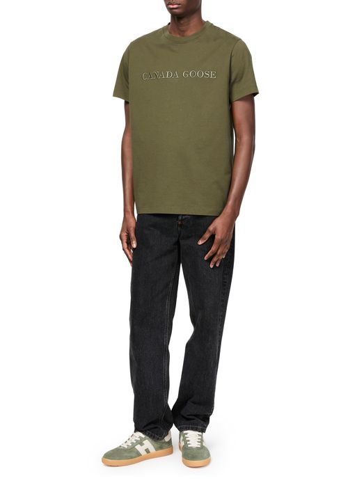 CANADA GOOSE T-Shirt mit gesticktem Schriftzug Emersen