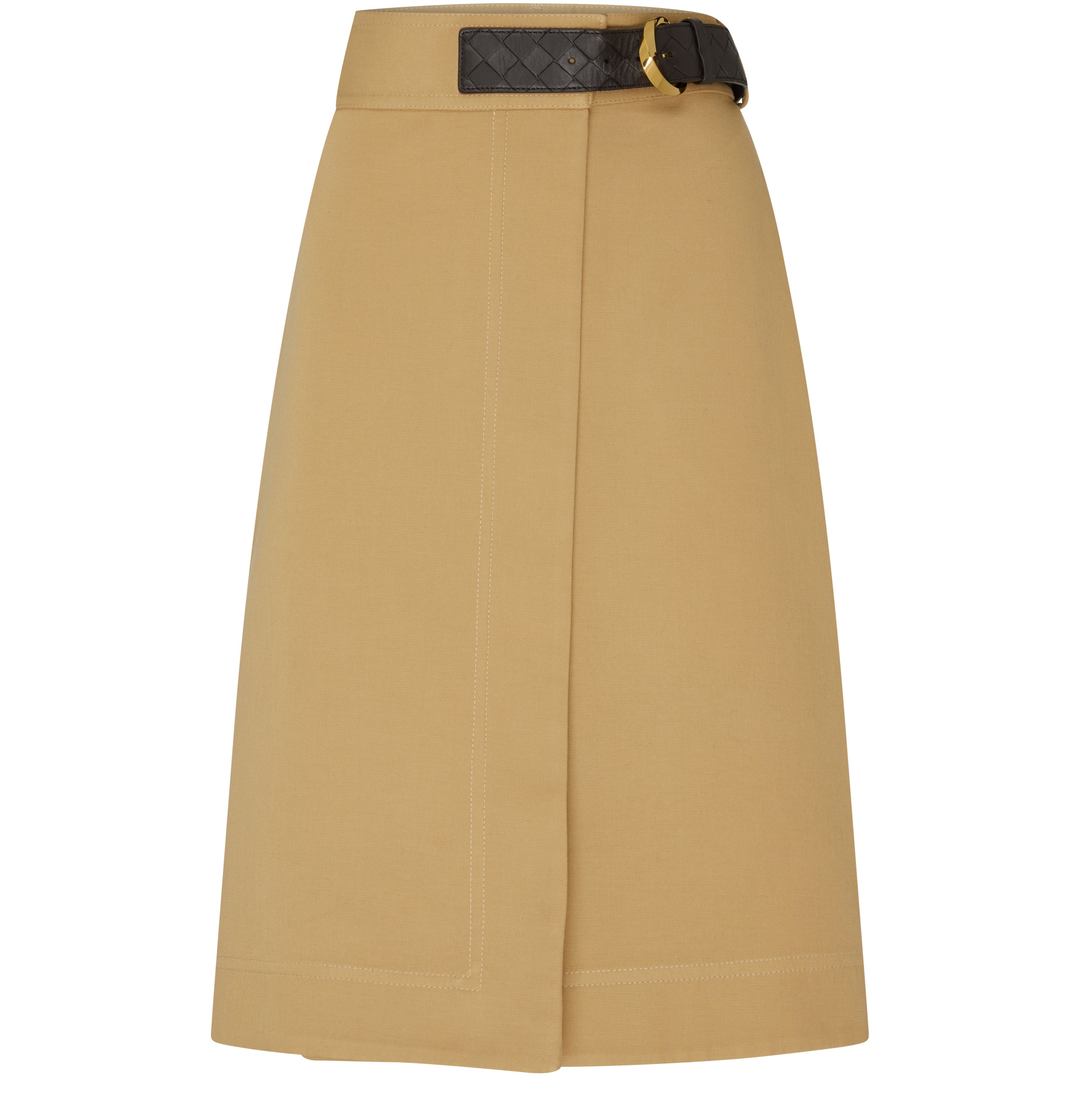 Wrap midi skirt
