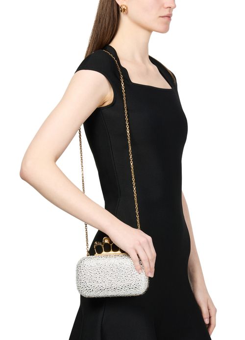 MCQUEEN Knuckle minaudière clutch