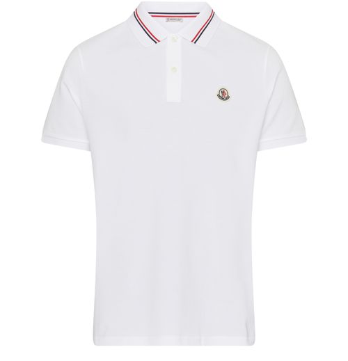 MONCLER Short-sleeved polo shirt with logo