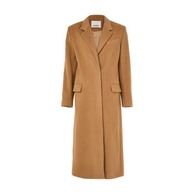 Isabel Marant Ellenita Coat In Sand