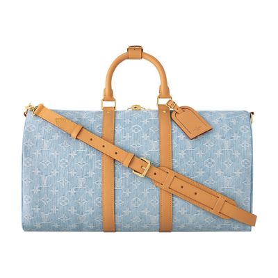 Louis Vuitton Keepall Bandoulière 45 In Blue