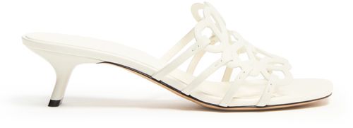 LOEWE Anagram Petal calfskin sandals