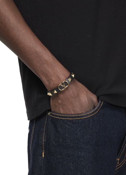 VALENTINO GARAVANI Vlogo Signature leather bracelet