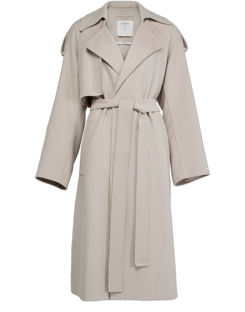 SPORTMAX Manteau avec ceinture en laine Fiore