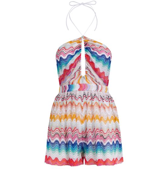 Women s Wave motif romper with lurex MISSONI 24S