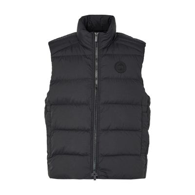 Canada Goose Crofton Sleeveless Puffer Jacket In Black