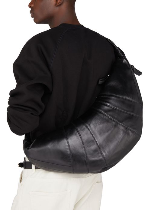 LEMAIRE Large smooth leather Croissant bag