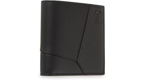 LOEWE Portefeuille à deux volets Puzzle en cuir de veau classique