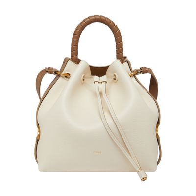 Chloé Marcie Bucket Bag In White