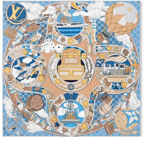 LOUIS VUITTON Carré LV Journey 90