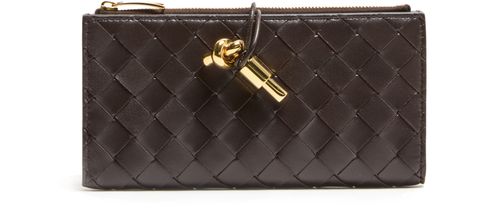 BOTTEGA VENETA Andiamo large slim wallet with strap