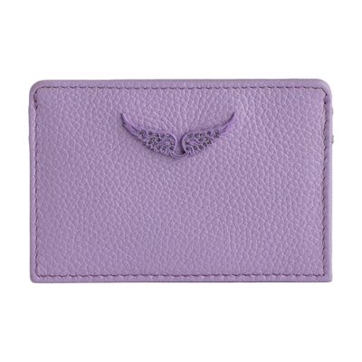 Zadig & Voltaire Zv Pass Card Holder In Purple