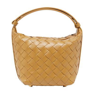 Bottega Veneta Candy Wallace Mini Leather Tote Bag In Beige