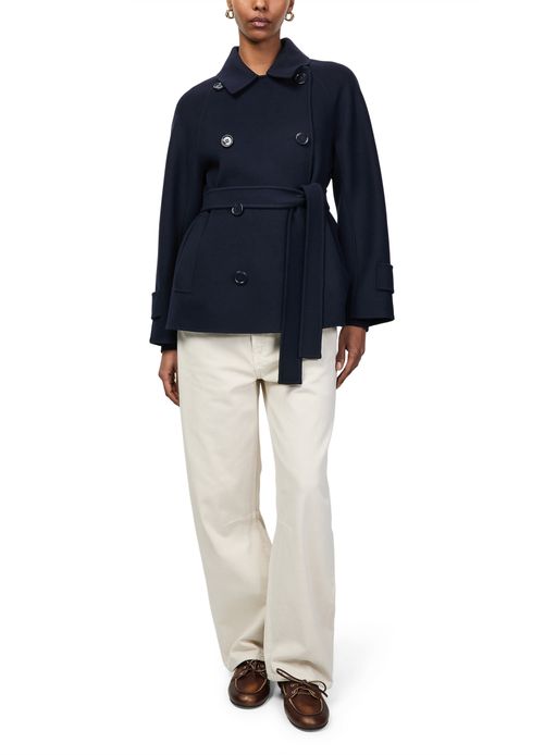 S MAX MARA Kurzer Trenchcoat mit Gürtel