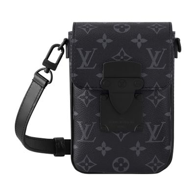Louis Vuitton S-lock Vertical Wearable Wallet In Black