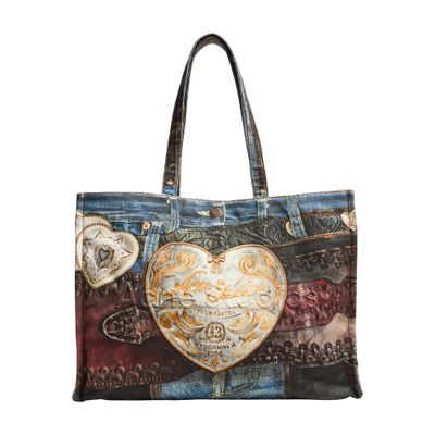 Acne Studios Tote Bag In Denim In Blue