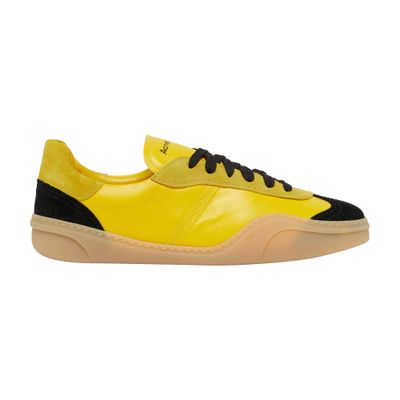 Acne Studios Leather Low-top Sneakers In Yellow