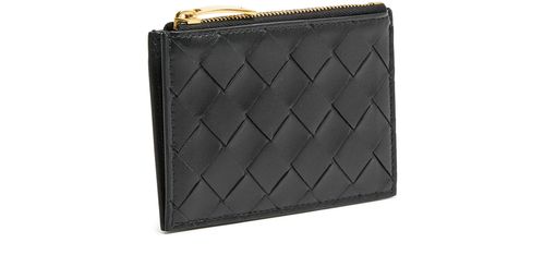 BOTTEGA VENETA Étui pour cartes zippé Intrecciato