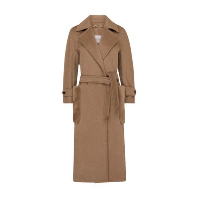 Magia belted cashmere coat