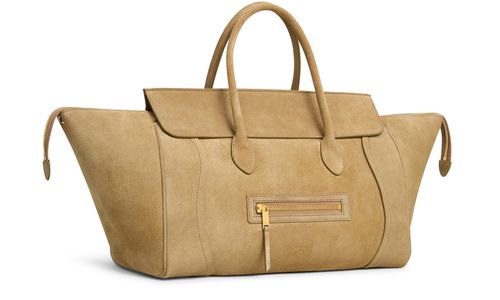 CELINE Medium new luggage in suede calfskin