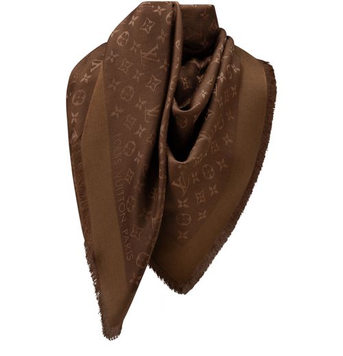 LOUIS VUITTON Châle Monogram Classic