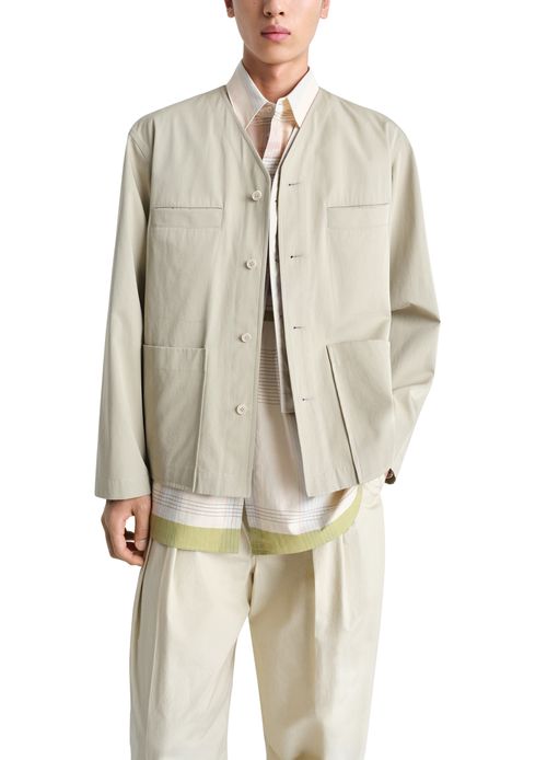 LEMAIRE Kragenloses Overshirt