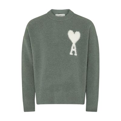 AMI ALEXANDRE MATTIUSSI AMI DE CAUR CREW NECK SWEATER