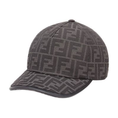 Shop Fendi Baseball Cap In Noir