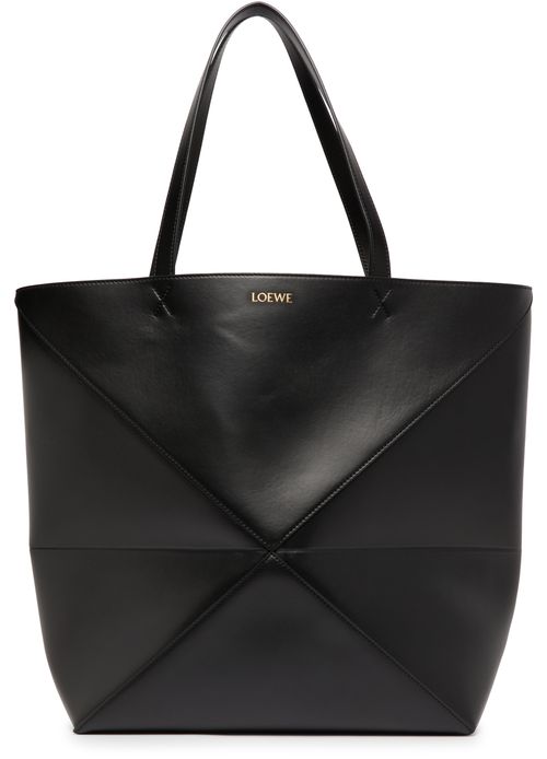 LOEWE Puzzle Fold Tote XL in shiny calf leather