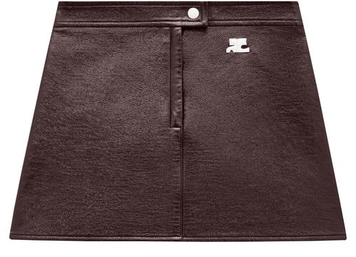 COURREGES Reedition Vinyl mini skirt