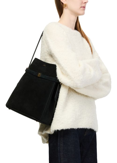 TOTEME Suede bucket bag with strap