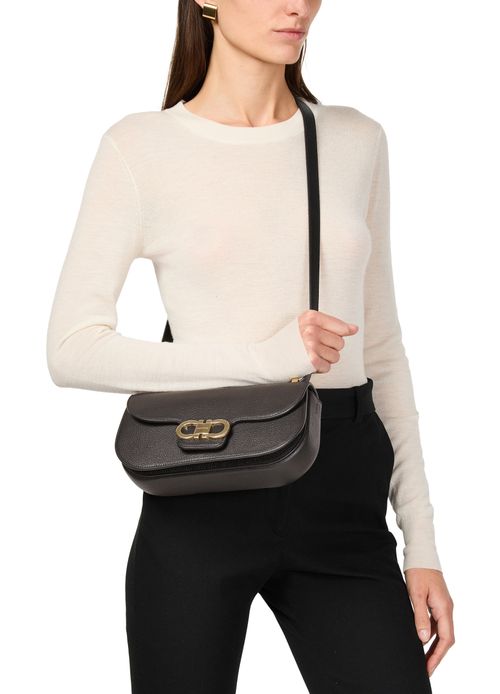 FERRAGAMO Gancini double crossbody bag