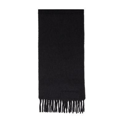 Isabel Marant Firny Scarf With Fringes In Black
