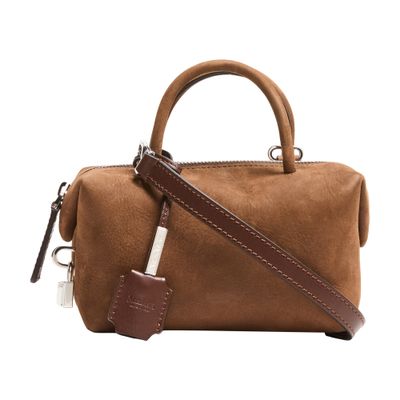 Holdall suede handbag