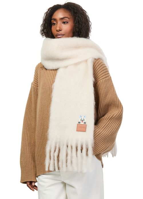 LOEWE Mohair and wool scarf